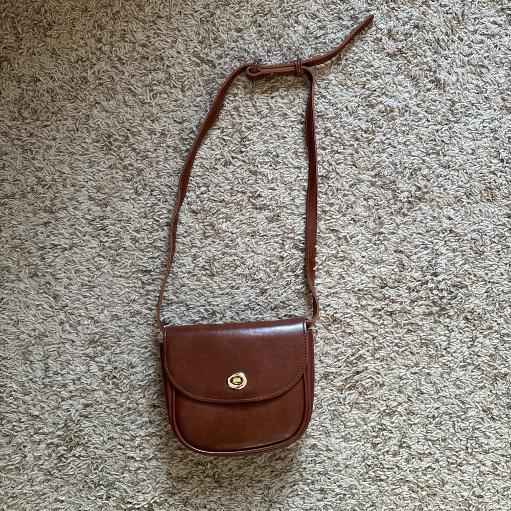 Brown Leather Crossbody Bag